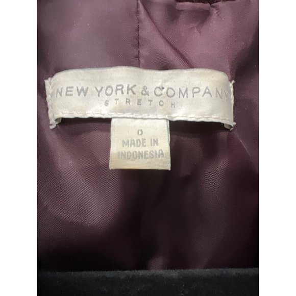 New York burgundy Velvet Blazer Stretch Collection - Picture 5 of 8